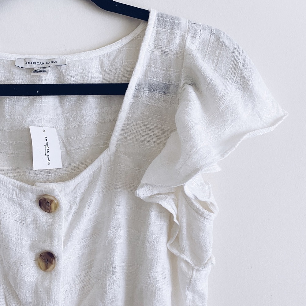 Flutter sleeve blouse - Picture 3 of 5